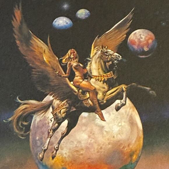 Vintage Antioch Bookplates Boris Vallejo “Golden Wings” Decorative Labels Boxed - Picture 3 of 11